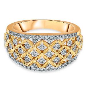 Buy 14 Karat Gold & Diamond Ring