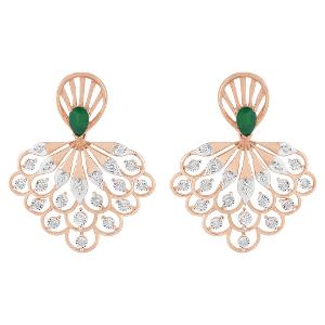 Buy 18 Karat Gold & Diamond Earrings