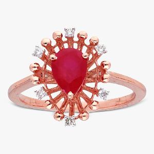 Buy 14 Karat Gold & Diamond Ring
