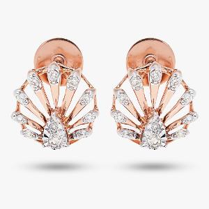 Buy 14 Karat Gold & Diamond Earrings