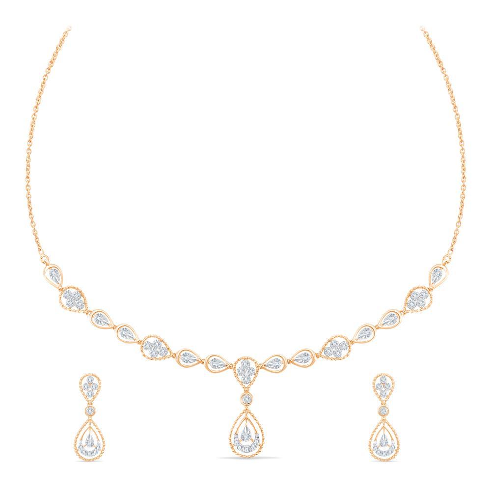 Buy Sleek Dainty Diamond Necklace