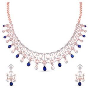 Buy 18 Karat Gold & Diamond Necklace Set