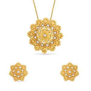 Buy 22 Karat Gold Pendant Set