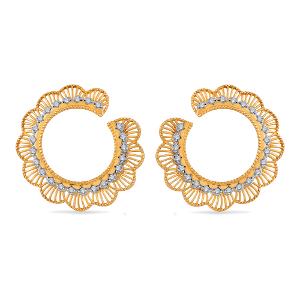 Buy 14 Karat Gold & Diamond Earrings