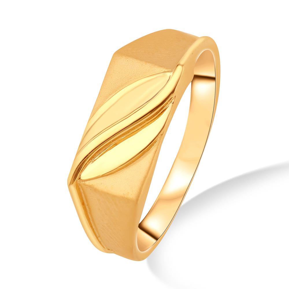 Buy Men's Angled Panel Band Gold Ring
