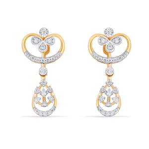 Buy 18 Karat Gold & Diamond Earrings