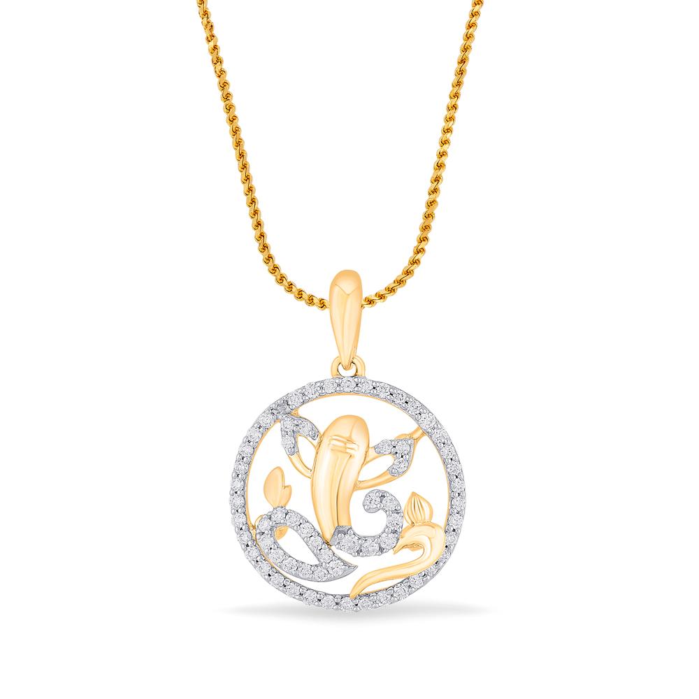 Buy 18 Karat Gold & Diamond Pendant