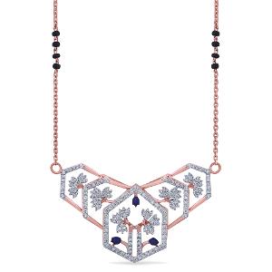 Buy 14 Karat Gold & Diamond Mangalsutra