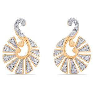Buy 14 Karat Gold & Diamond Earrings