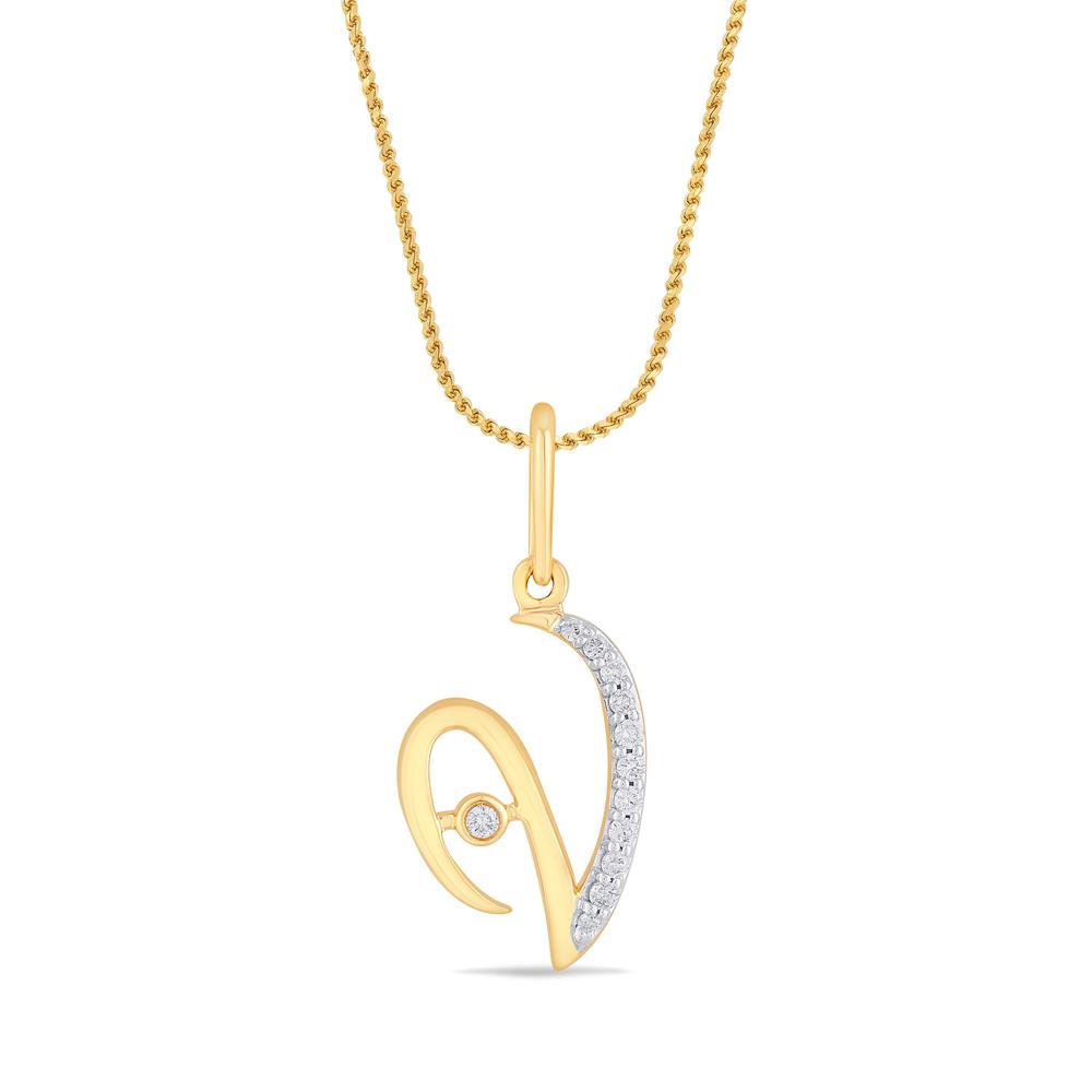 Buy 14 Karat Gold & Diamond Pendant