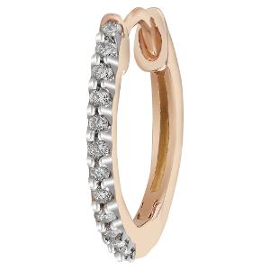 Buy 14 Karat Gold & Diamond Nose Pin