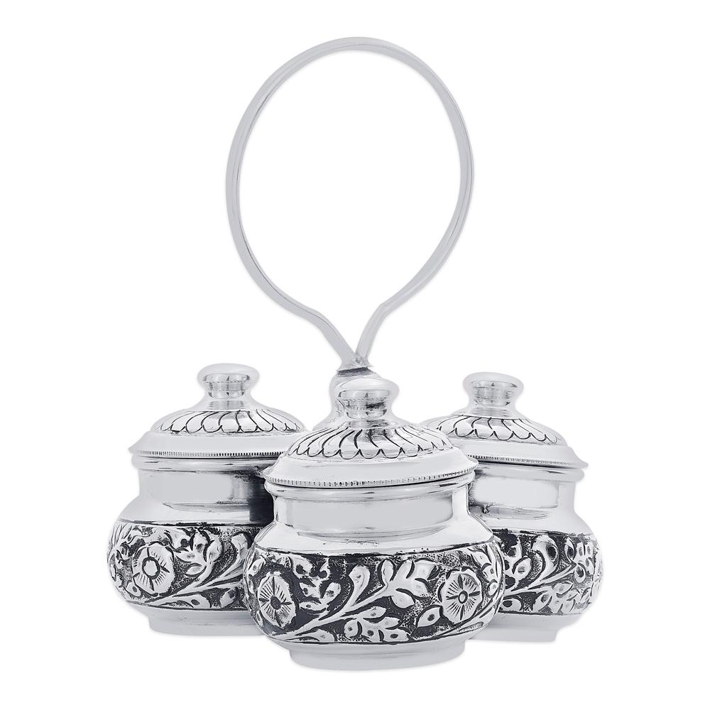 Buy 925 Purity Silver Mukhwas Dabbi