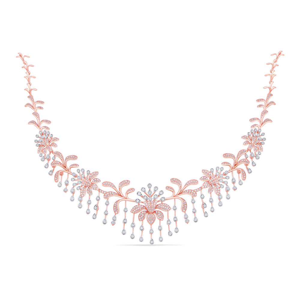 Buy 18 Karat Gold & Diamond Necklace