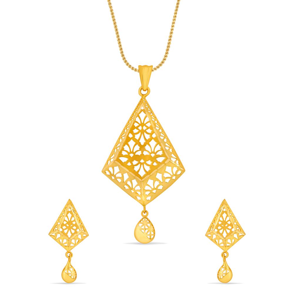 Buy 22 Karat Gold Pendant Set