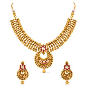 Buy 22 Karat Gold Necklace Set