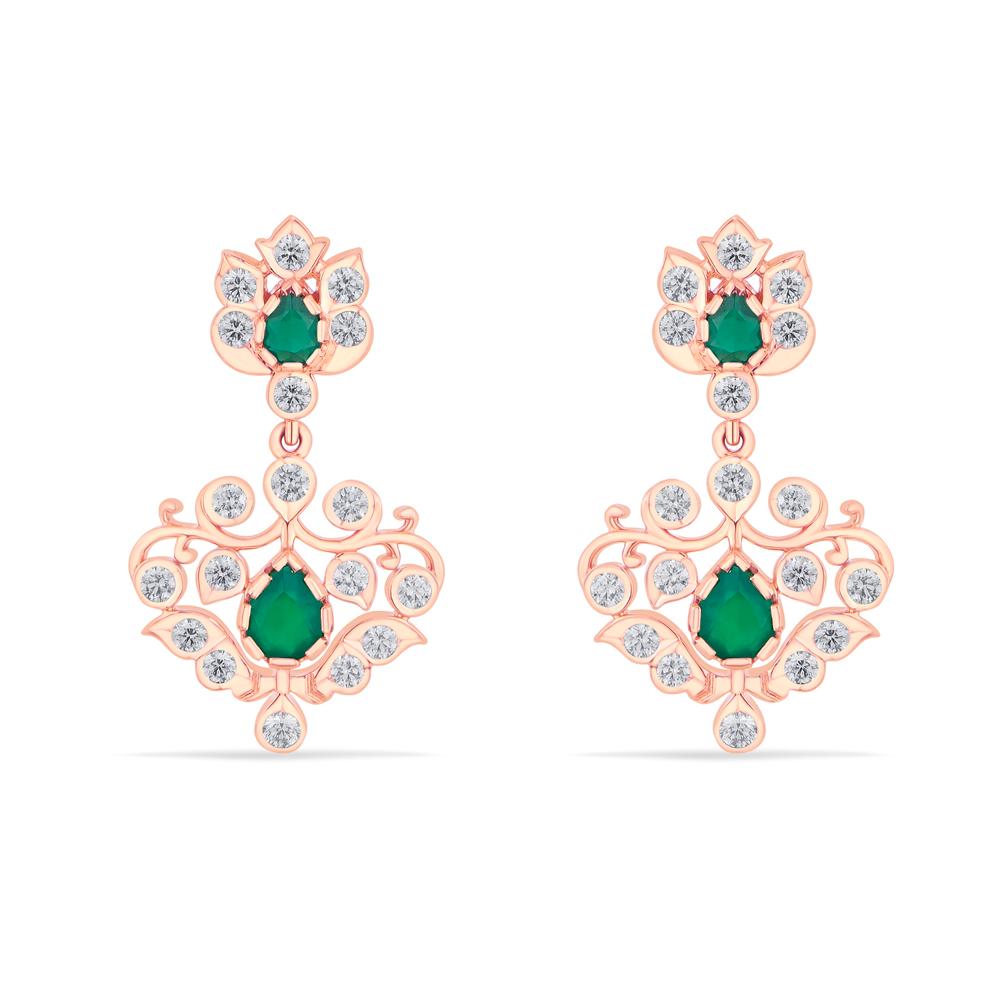 Buy 22 Karat Gold & Diamond Earrings