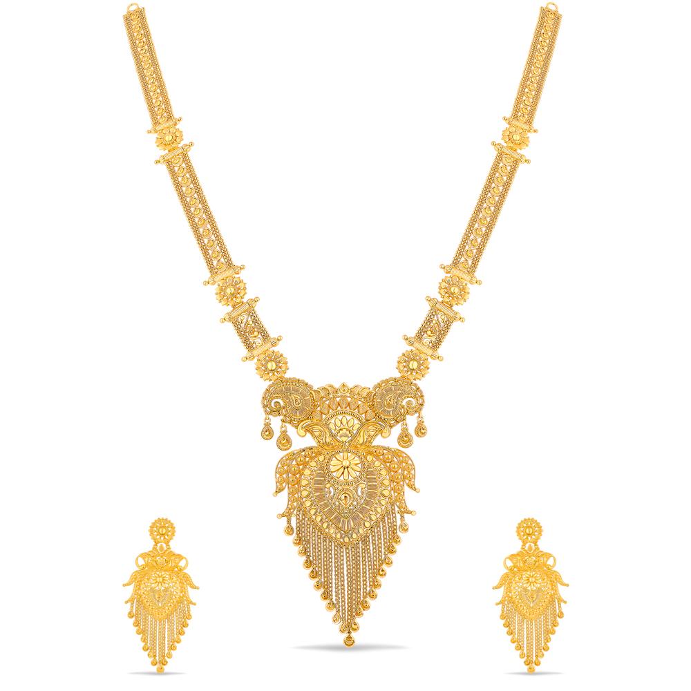 Buy 22 Karat Gold Necklace Set