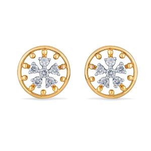 Buy 14 Karat Gold & Diamond Earrings