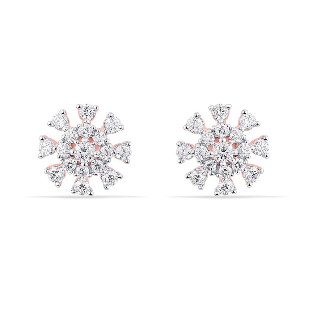 Buy 14 Karat Gold & Diamond Earrings