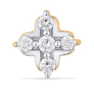 Buy 14 Karat Gold & Diamond Nose Pin