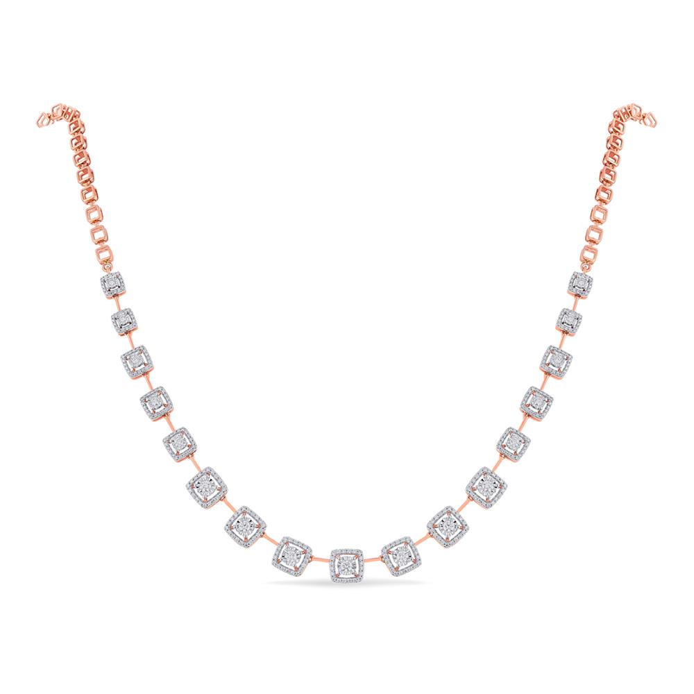 Buy 18 Karat Gold & Diamond Necklace