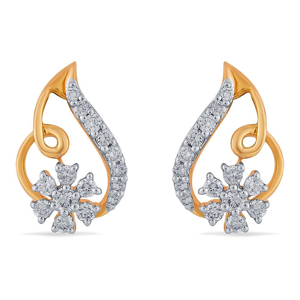 Buy Blooming Swirl Diamond Earrings