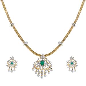 Kalptaru Varalakshmi Diamond Necklace Set | Diamond - Reliance Jewels