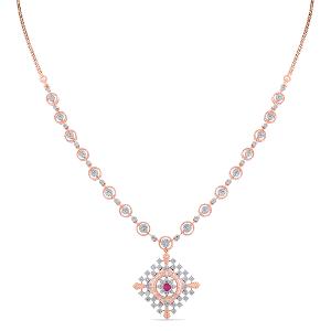 Buy 14 Karat Gold & Diamond Necklace