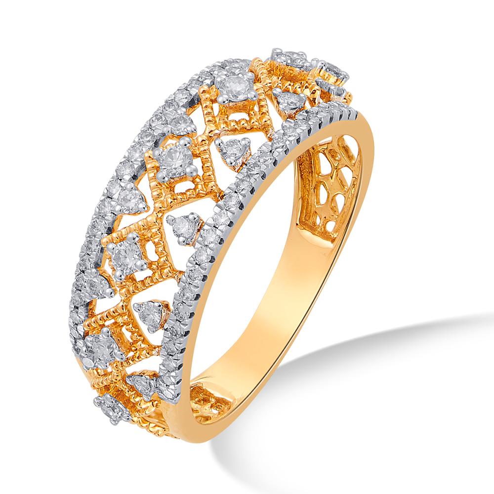 Buy 14 Karat Gold & Diamond Ring