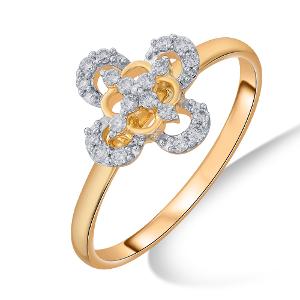 Buy 14 Karat Gold & Diamond Ring