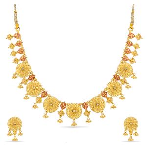 Buy 22 Karat Gold Necklace Set