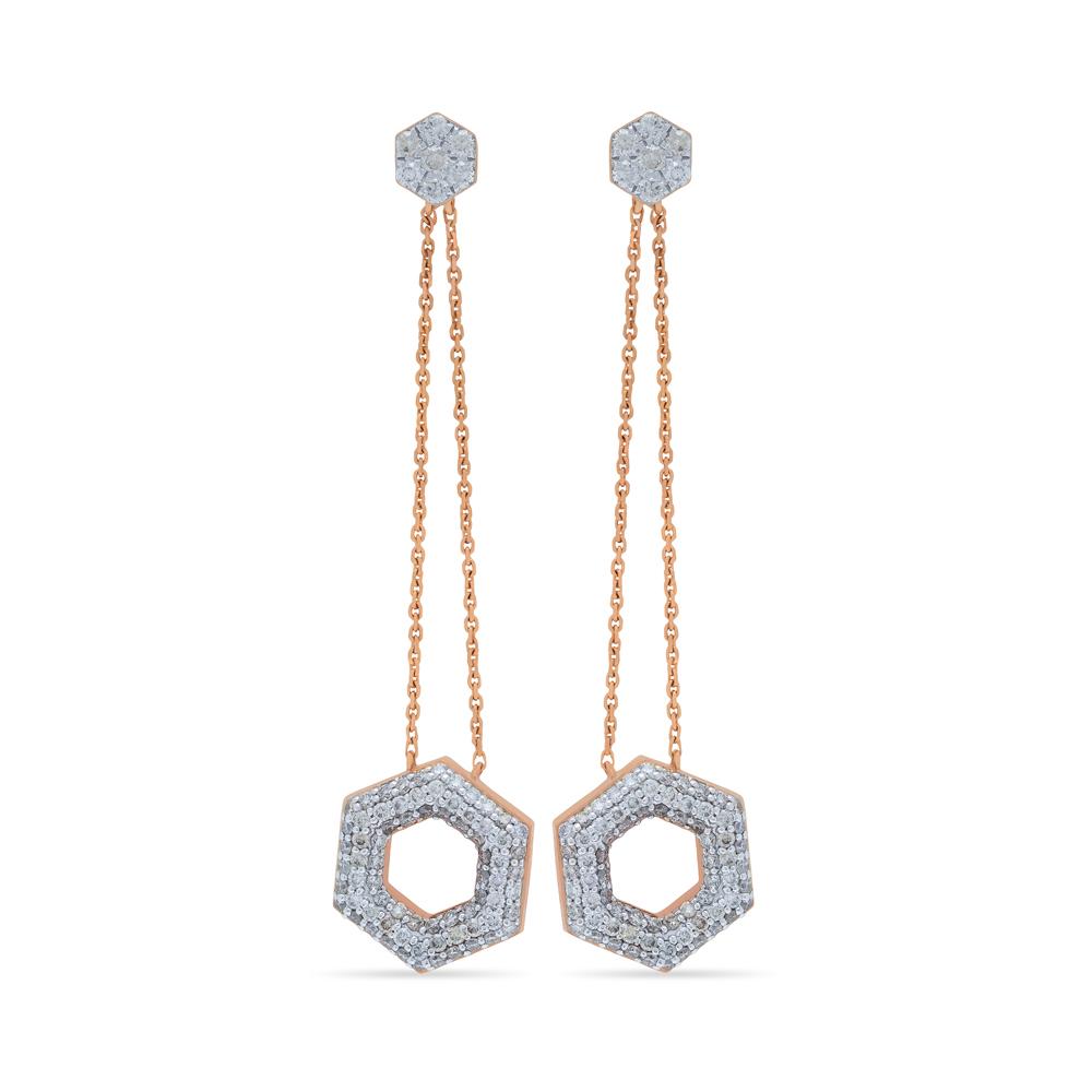 Buy 14 Karat Gold & Diamond Earrings