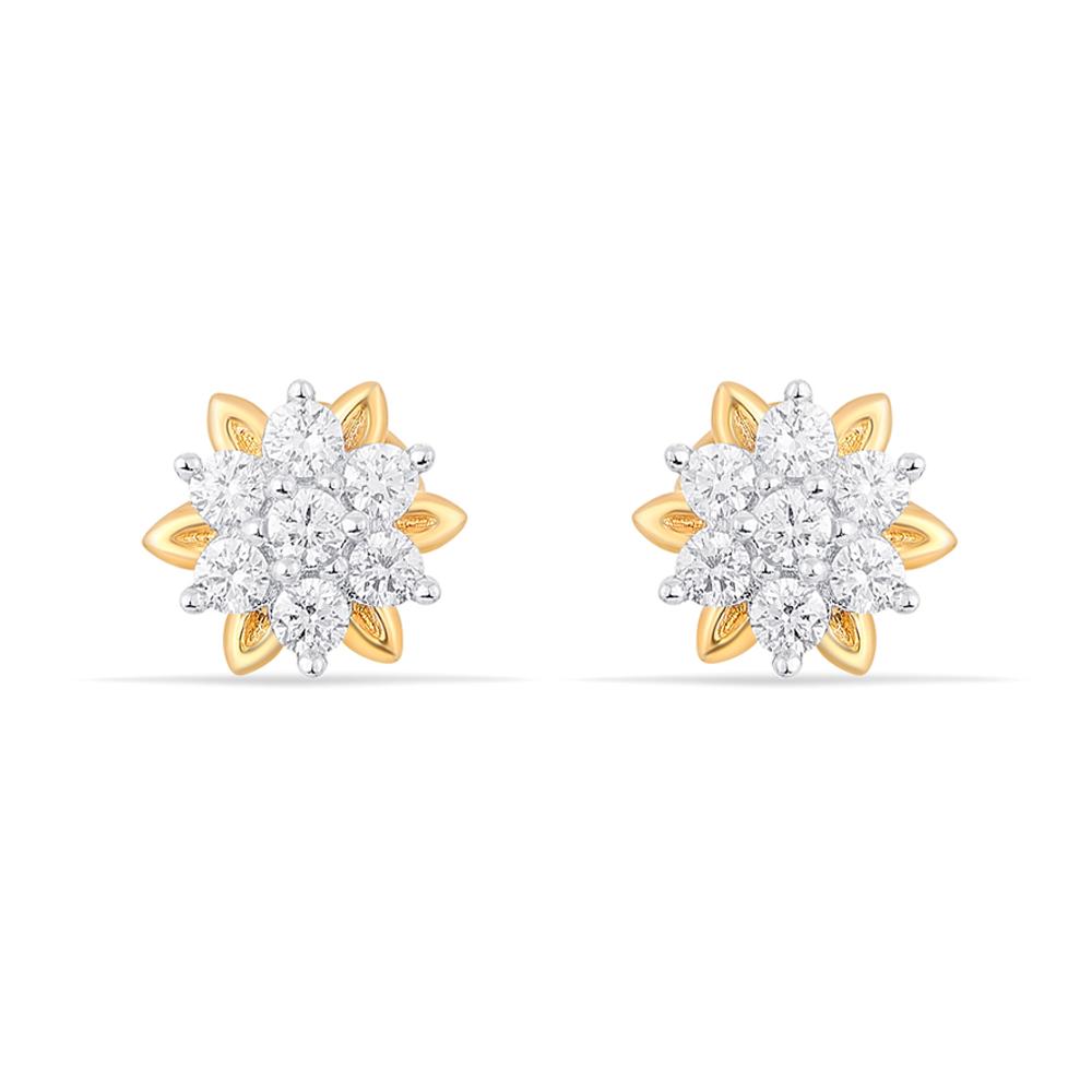 Buy 14 Karat Gold & Diamond Earrings