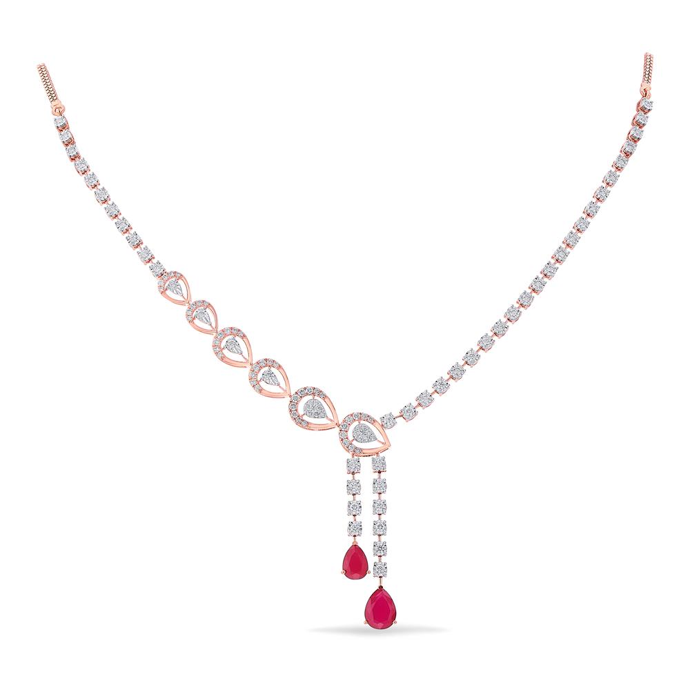 Buy 18 Karat Gold & Diamond Necklace