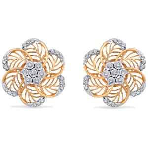 Buy 14 Karat Gold & Diamond Earrings