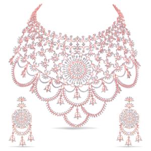 Buy 14 Karat Gold & Diamond Necklace Set