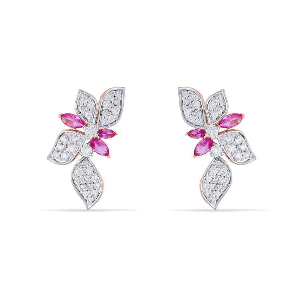 Buy 18 Karat Gold & Diamond Earrings