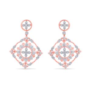 Buy 14 Karat Gold & Diamond Earrings
