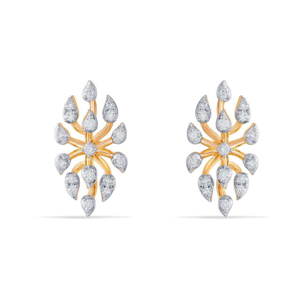 Buy 18 Karat Gold & Diamond Earrings