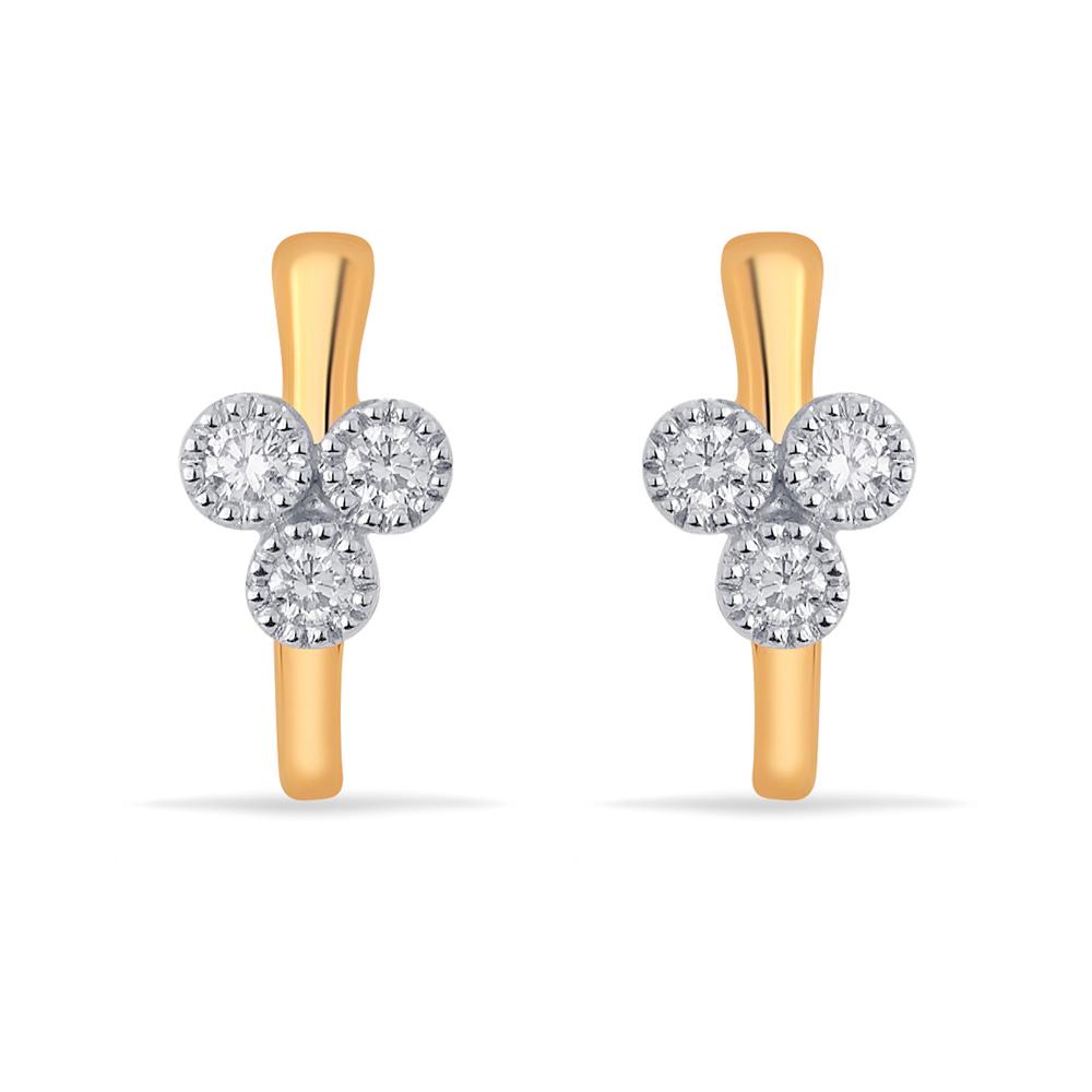 Buy 18 Karat Gold & Diamond Earrings