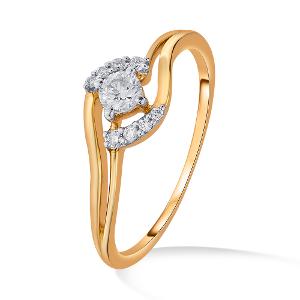 Buy 14 Karat Gold & Diamond Ring
