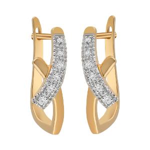 Buy 18 Karat Gold & Diamond Earrings