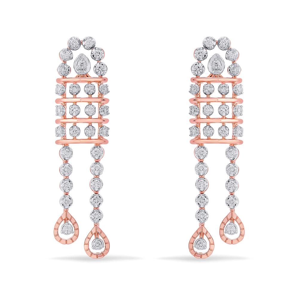 Buy 18 Karat Gold & Diamond Earrings
