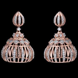 Buy 18 Karat Gold & Diamond Earrings