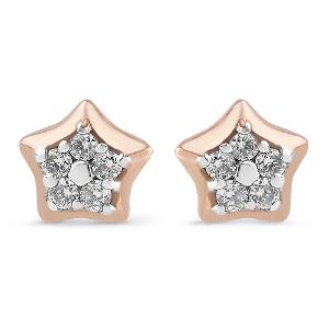 Buy 14 Karat Gold & Diamond Earrings