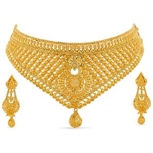 Buy 22 Karat Gold Necklace Set