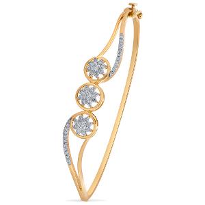 Buy 14 Karat Gold & Diamond Bracelet
