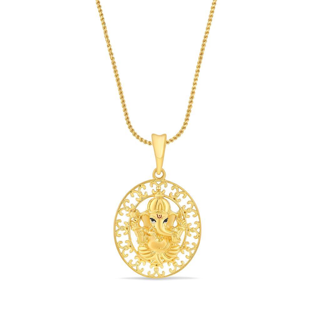 Buy Delicate Ganesh Gold Pendant