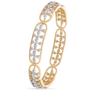 Buy 18 Karat Gold & Diamond Bangle