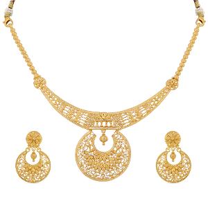 Buy 22 Karat Gold Necklace Set